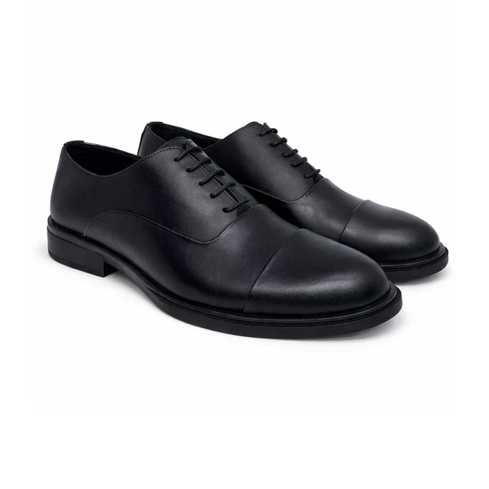 Men's Genuine Leather Shoes - Black