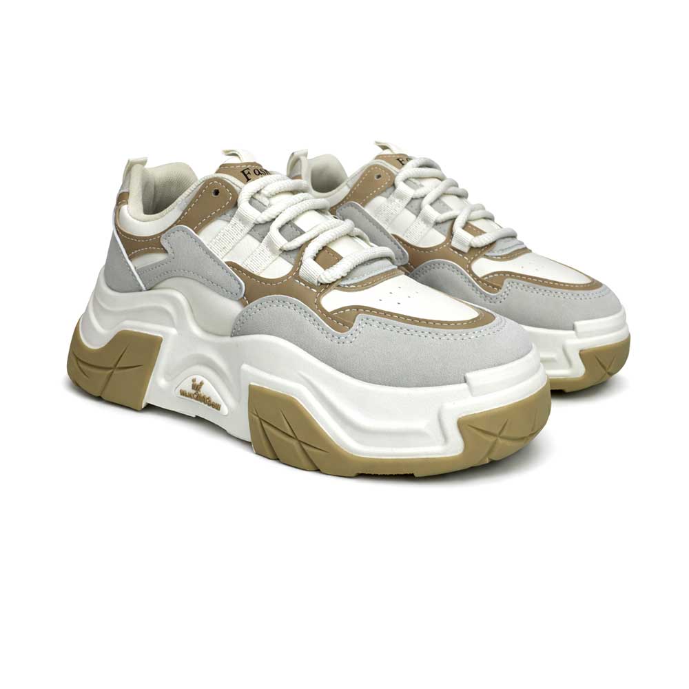 Unisex Teens Fashion Sneakers - Beige