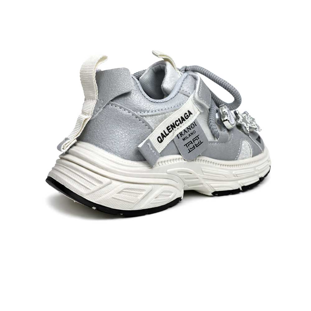 Girly Chunky Sneakers - Grey1