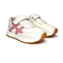 Girly Pink Details Trend Sneakers - White