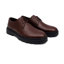 Men leather trendy shoes - Brown