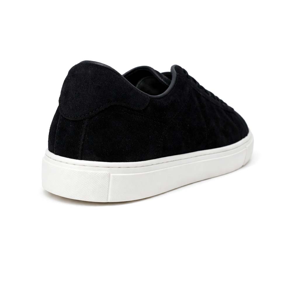 Men's Genuine Suede Sneakers - Black1