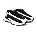 Women's Stylish Chunky Sole Sneakers - Black