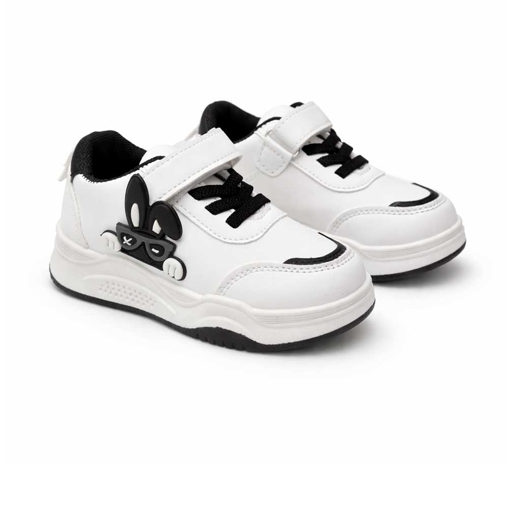 Unisex Kid's Rabbit Sneakers - White*Black