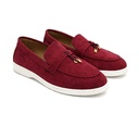 Women's Suede Loafer - Maroon