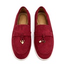 Women's Suede Loafer - Maroon2