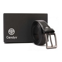 Men's classic leather belt - Black