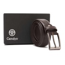 Men's classic leather belt - Brown