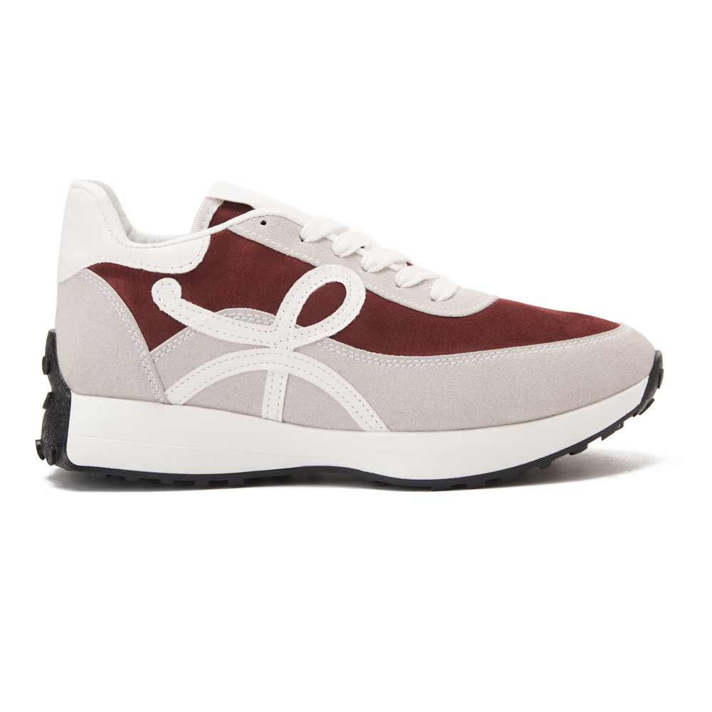 Maroon upper sneakers - Grey