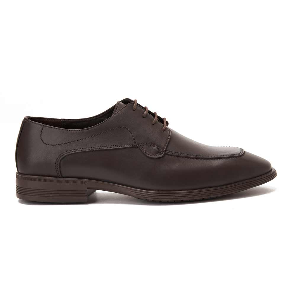 Men leather classic shoes - Brown