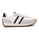 Women's casual lace-up trainers - Black