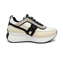 Women trendy trainers - White*Beige