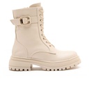 Women lace-up boots - Beige