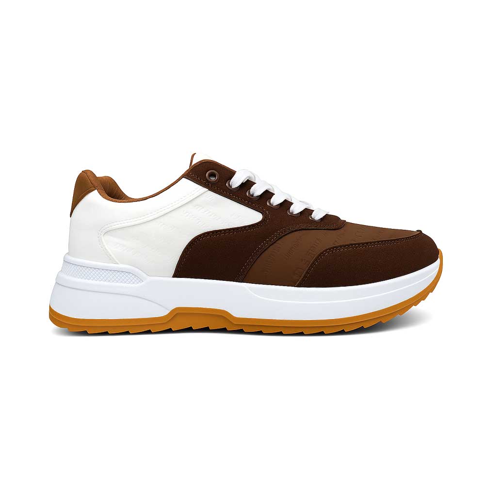 Men's Multi-Color Sport Sneakers - Brown