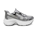 Women's Sequined Sneakers - Grey