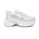 Women's Sequined Sneakers - White