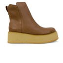 بوت نسائي بنعل بلاتفورم - كاكي