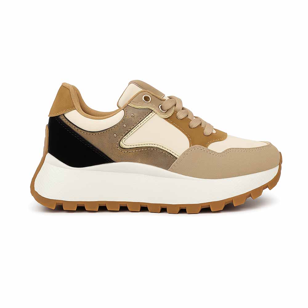 Women's Stylish Sneakers - Khaki
