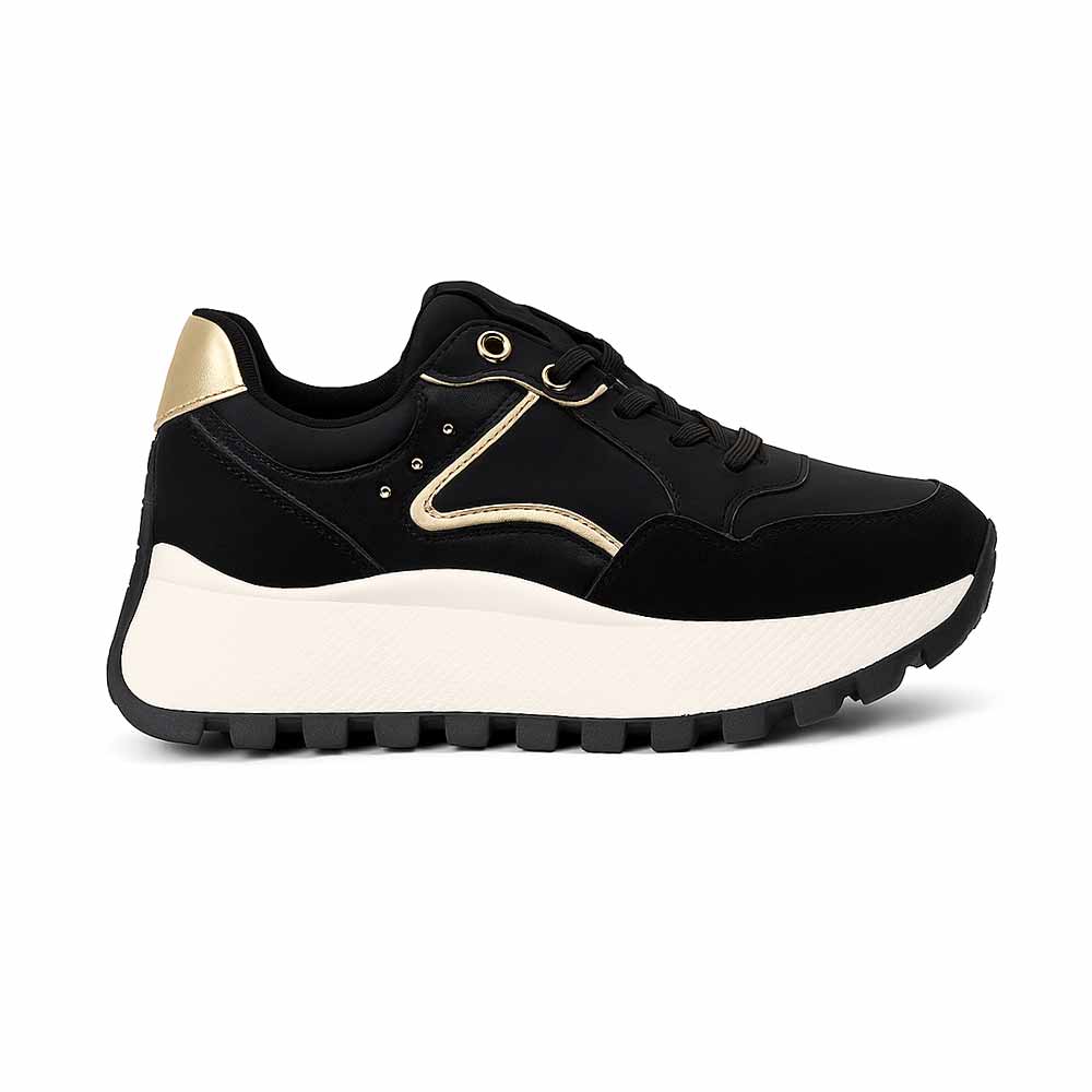 Women's Stylish Sneakers - Black