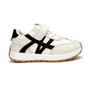 سنيكرز شبابي للجنسين بتفاصيل سوداء - أبيض