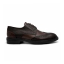 Men's Brogue Leather Shoes - Brown
