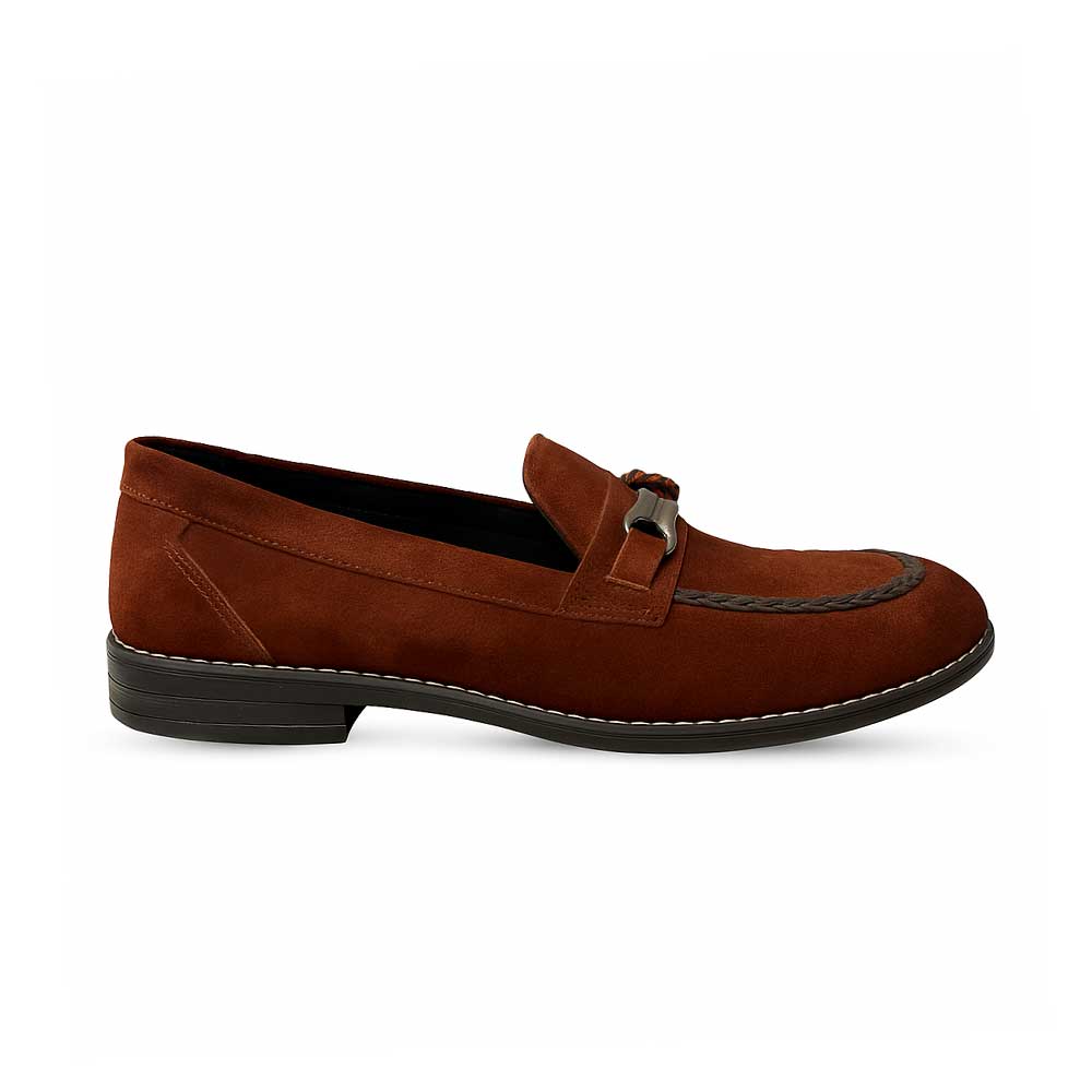 Chamois stylish loafers for men - Maroon