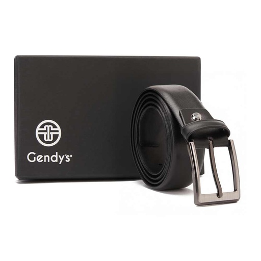 Men's classic leather belt - Black