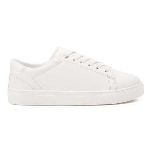 Men's lace-up basic sneakers - White