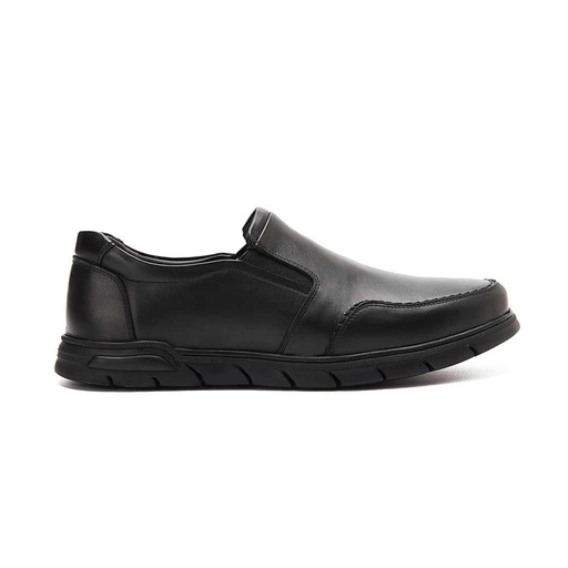 Men's leather casual shoes - Black
