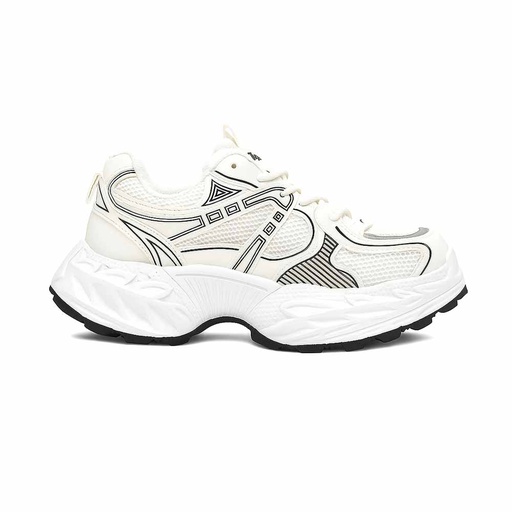 Trendy women sneakers - White