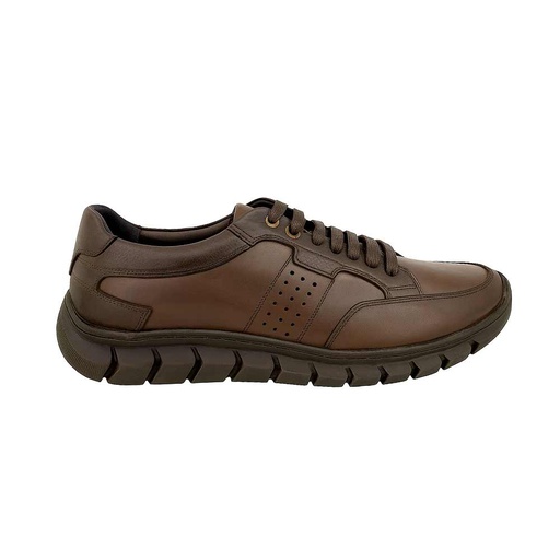 Men geniune leather shoes - Brown