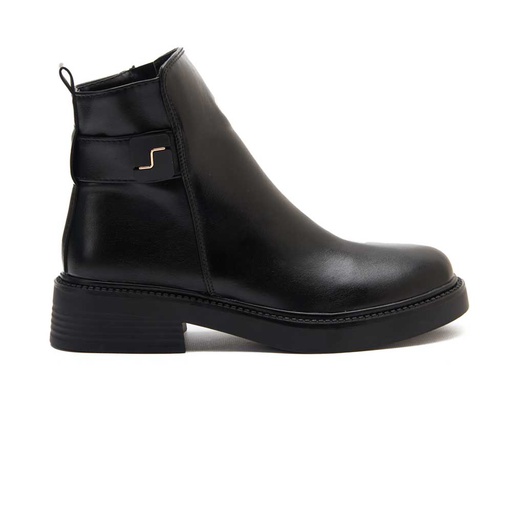Women leather boots - Black