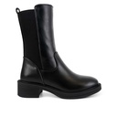 Women's leather half boot - Black