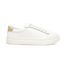 Men's Sneakers With Beige Collar - White