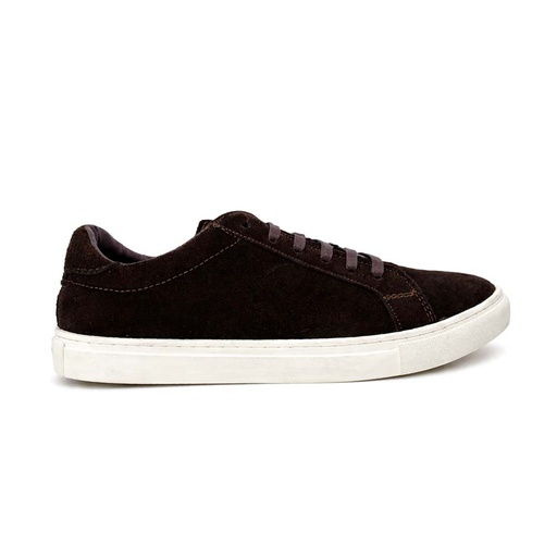 Men's Genuine Suede Sneakers - Brown
